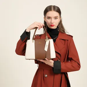 Sac Bandoulière pour Femmes en Cuir Véritable Motif Peau de Vache Sac à Main Tendance pour Trajet Assortiment Quotidien
