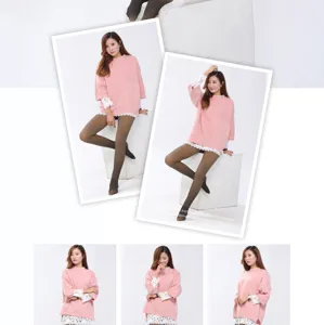 Women thick fleece lined sheer tights autumn winter warm stirrup pants casual wear