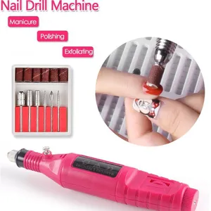 Ensemble de ponceuse à ongles électrique professionnelle avec embouts pour manucure.