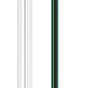 Glass vase stripe detail, clear vertical lines texture, minimalist home decor macro view.