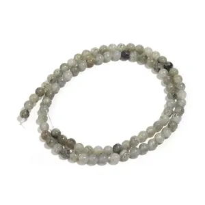 Natürlicher Edelstein Labradorit Rundperlen Strang für DIY handgemachte Schmuck Zubehör.