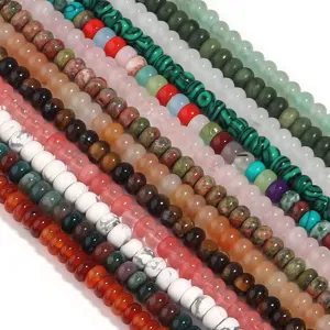 Perline di cristallo di gemma naturale fili colorati fai da te creazione di gioielli braccialetto