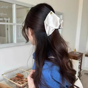 Französische Satin Dreieck Haarklammer Für Damen Elegante Seidentextur Haargreifer Einfarbige Stoff Haarschmuck Accessoires