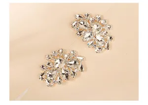 Crystal rhinestone bridal shoe clips DIY luxury high heel decoration wedding shoe buckle