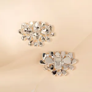 Crystal rhinestone shoe clips bridal wedding shoe buckles shiny decorative accessories