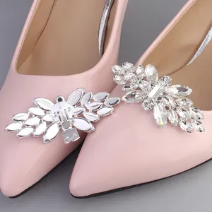 Clips de zapatos de cristal hebillas de diamantes de imitación para tacones boda
