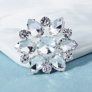 Crystal rhinestone shoe clips for wedding bridal shoes sparkling metal shoe flower decor
