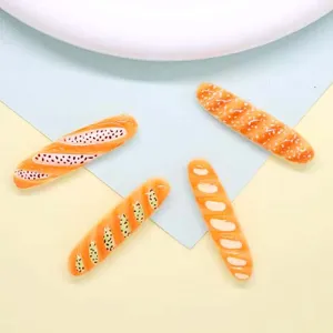 Simulation Pain Baguette Miniature Artisanat en Résine Artificielle Nourriture Jeu Accessoires Pour Bricolage Fait Main Aimant de Réfrigérateur Ornement