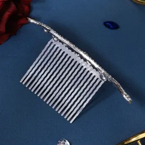 Elegant rhinestone hair comb alloy bridal insert comb wedding hair accessories for women