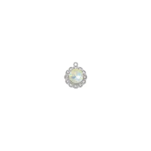 DIY legering bloem kristal hangertje met sprankelende zirkonia voor handgemaakte ketting