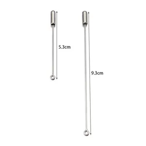 DIY metalen brochespelden, rechte spelden in 5,3cm en 9,3cm lengtes voor handgemaakte accessoires.