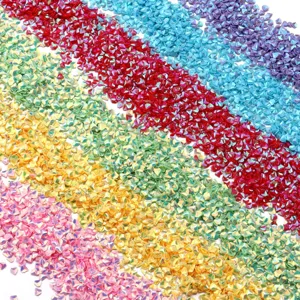 Paillettes per unghie in PVC da 4mm taglio diamante fiocchi glitter olografici