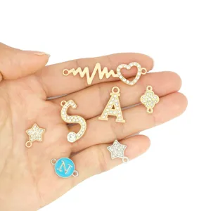DIY legering strass letter bedels hart ster hanger voor armband ketting sieraden maken benodigdheden