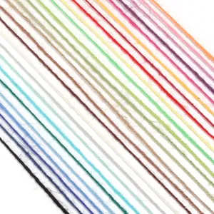 Colorful jute twine details, natural hemp cord for gift wrapping, DIY craft and decoration.