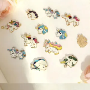 DIY alliage charmants pendentifs licorne mignonne pour bracelets colliers fabrication de bijoux
