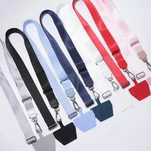 Courroie de téléphone bandoulière réglable lanière universelle avec patch multiphasé