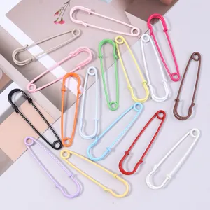 Colorful large safety pins decorative brooch DIY clothing waist tightening fastener metal pins