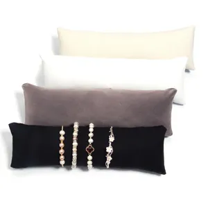 Samt Uhren- und Armband-Displaykissen Set, ideal für Schmuck-Theken-Fotografie-Requisiten.