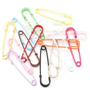 Colorful safety pins large metal brooches DIY clothing accessories for waist tightening anti glare