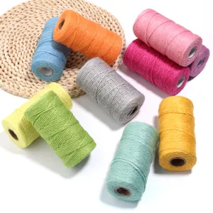 Colorful jute twine rolls set for DIY craft, gift wrapping, and decorative tag string use.