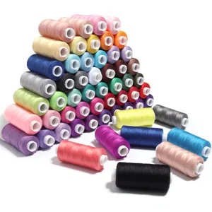 402 Colorful Polyester Sewing Thread High Strength Spool Thread For Home DIY Bracelet Braiding Clothing Garment Sewing Spool