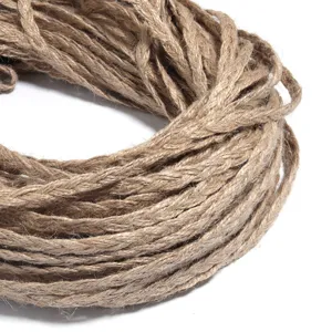 Corde en jute naturelle ficelle de chanvre tressée à 3 brins pour emballage cadeau