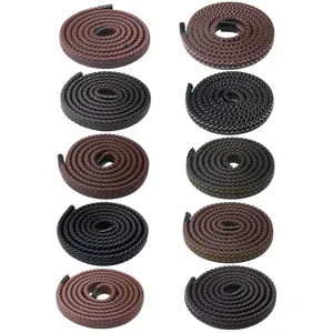 12mm PU leer gevlochten plat touw riem band voor tas sleutelhanger armband sieraden