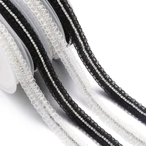 Netz Hohl Strass Spitze Band Besatz Für DIY Bekleidung Schuhe Taschen Zubehör Schmuckherstellung Halsketten Haarband Dekor