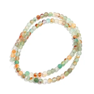 Natuurlijke pauw agaat losse kralen, kleurrijke ronde edelsteen kralen voor sieraden maken.