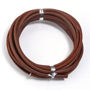 3mm brown leather cord for handmade DIY jewelry bracelets necklaces crafting accessories
