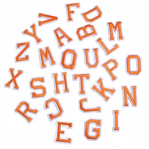 Bunte Buchstaben aufaeugeln Stickerei Flicken Applikationen fuer Kleidung DIY Naehen.