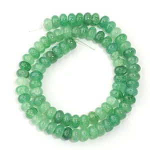 Green cracked glass abacus beads strand for DIY handmade jewelry necklace bracelet accessories
