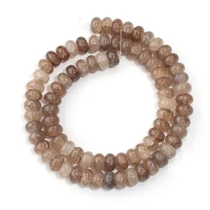 Cracked glass abacus beads DIY jewelry making spacer beads handmade accessories for bracelets.