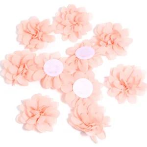 Chiffon anjer bloem accessoires voor doe-het-zelf ambachten, haarclips en tassen decor.