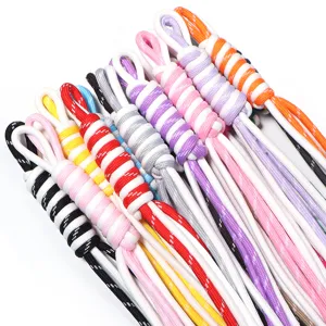 Colorful braided polyester cord for DIY keychain phone charm bag strap accessories crafting
