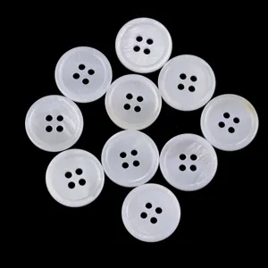 Natural freshwater shell buttons 4-hole round buttons for shirts suits crafts accessories 10pcs