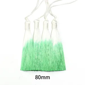 Borla de poliester degradada de 80mm colgante para decoracion de ropa cheongsam Hanfu nuevo