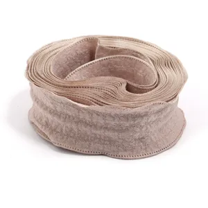 Polyester ruffled bubble texture ribbon roll for gift wrapping, handmade bows, and clothing DIY.