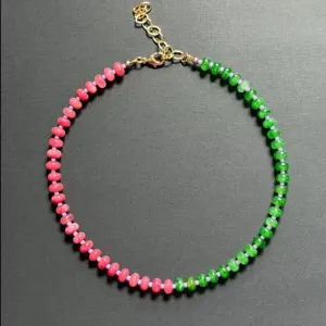 Dopamine twee-kleurige gefacetteerde abacus kraal ketting mode veelzijdige niche luxe design