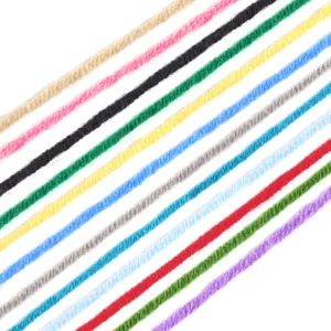 Detailed view of colorful milk cotton yarn strands, perfect for DIY knitting and crafting projects.