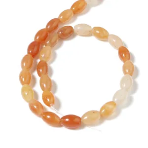 Natürliche goldene Seide Jade ovale Edelstein Perlen Schnur für DIY Schmuck Zubehör.