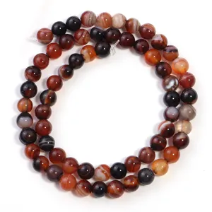 Natürlicher Achat Perlen Bernstein Edelstein DIY handgefertigte Schmuck Zubehör Teile