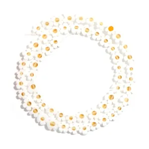 White flower shape beads acrylic glass DIY bracelet necklace jewelry accessories