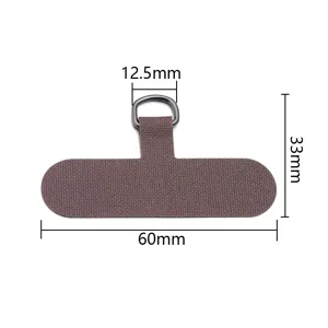 Durable Oxford Cloth Phone Lanyard Tether Patch with D-Ring Mobile Phone Case Attachment Tab