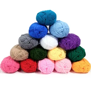5-ply milk cotton yarn balls colorful soft knitting crochet yarn for DIY handmade crafts scarf sweater