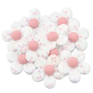 Accessori per fiori in paillettes di tessuto patch fai-da-te dettagli decorativi
