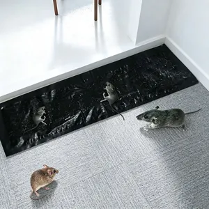 Black sticky mouse trap mat heavy duty glue pest control catching board detail view