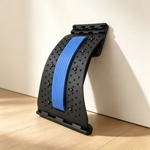 Adjustable back stretcher lumbar support for spine relief and fitness yoga massage relaxation.