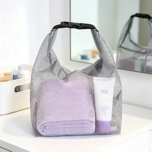 Borsa da Nuoto in Rete Impermeabile Separazione Secco Umido Grande Capacità Portatile Borsa da Spiaggia Viaggio Articoli da Toeletta Borsa Organizer per Palestra Bagno
