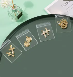 Sachets zip transparents en PVC pour emballage de bijoux, petits sachets hermétiques.
